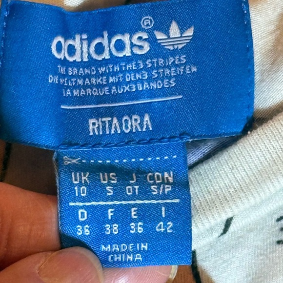 Adidas & Rita Ora Collab “Color Paint” multi-colored tshirt, size small - Picture 4 of 8